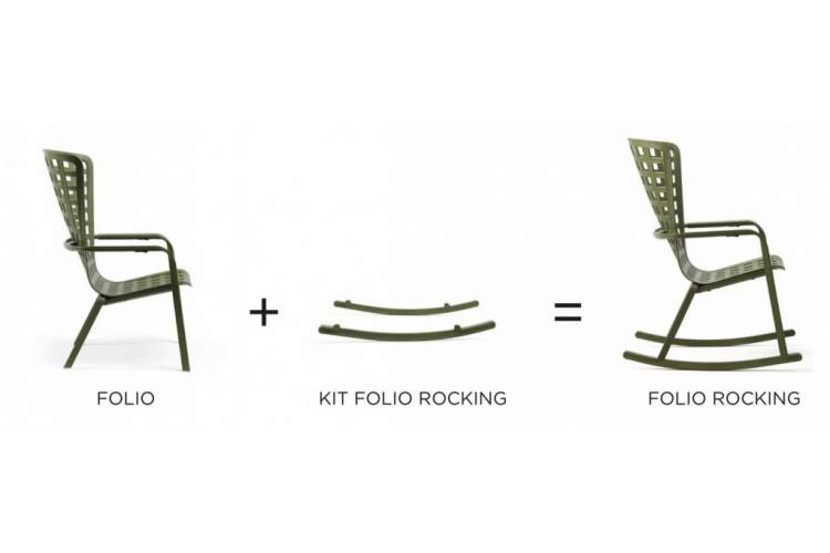 Комплект полозьев для кресла-качалки Kit Folio Rocking Nardi тортора-4