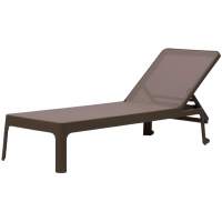 Шезлонг-лежак пластиковый Plano Nardi табак