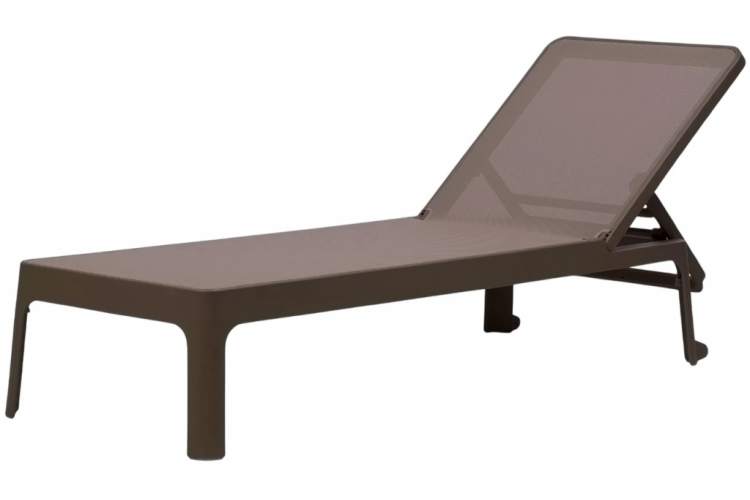 Шезлонг-лежак пластиковый Plano Nardi табак