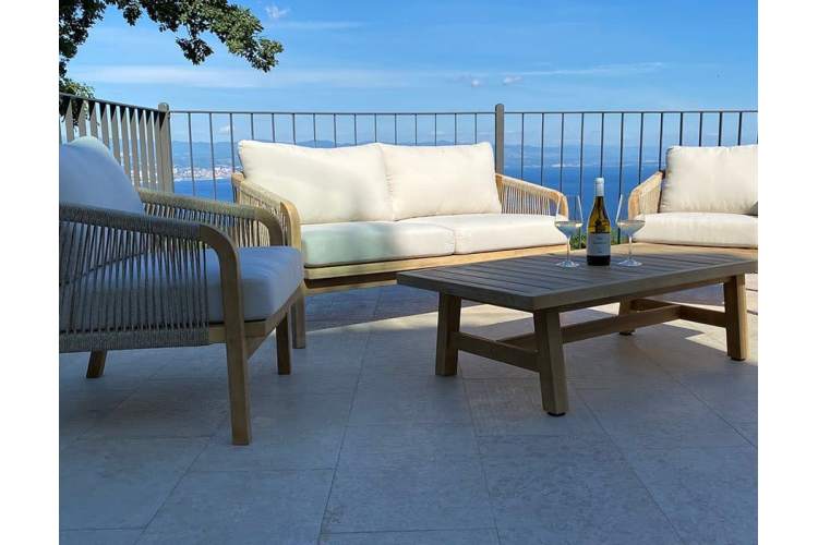 Кресло деревянное с подушками Ravona KD Tagliamento натуральный, бежевый-4