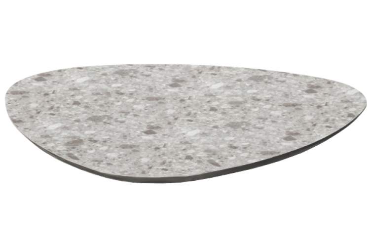 Столешница каплевидная Compact Laminate для подстолья Tripe Maxi Scab Design зернистый