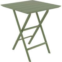 Стол пластиковый складной Helen Folding Table 60 Siesta Contract оливковый пластиковый