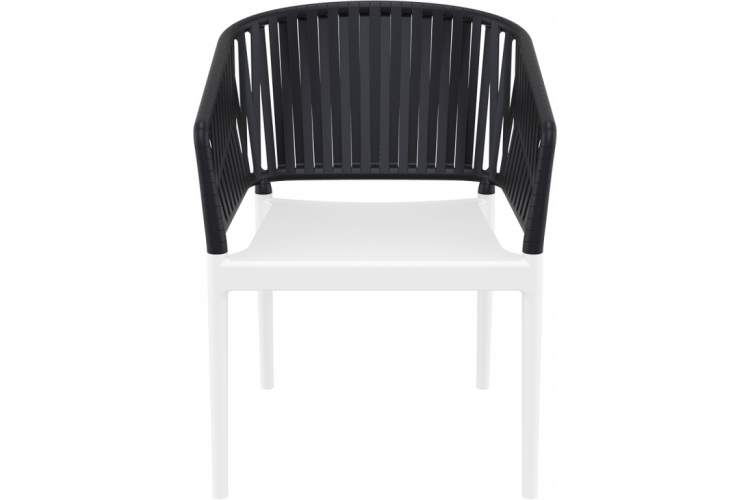 Кресло пластиковое Portofino Siesta Contract белый, черный-5