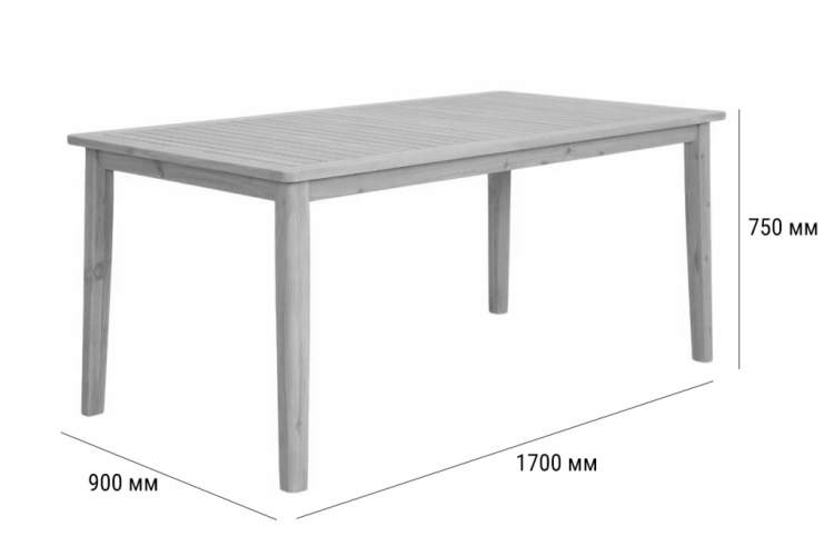 Стол деревянный обеденный Eloise Tagliamento песочный-1