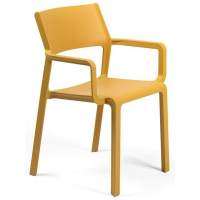 Кресло пластиковое Trill Armchair Nardi горчичный Кресло пластиковое Trill Armchair Nardi горчичный