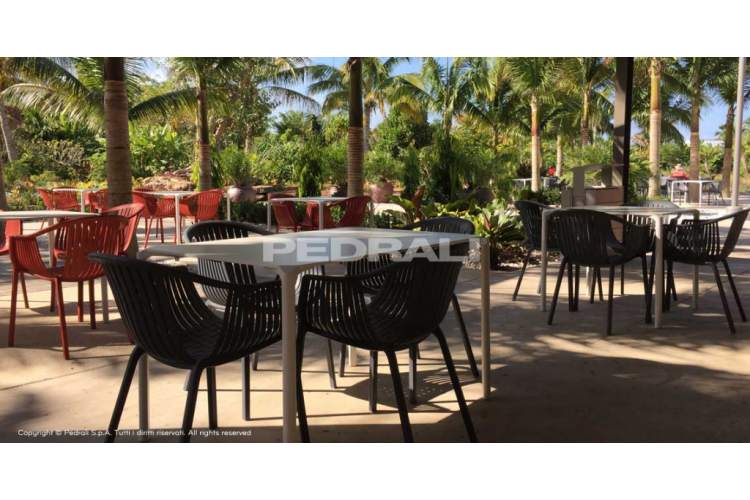 Кресло пластиковое Tatami PEDRALI кофе-8