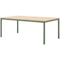 Стол обеденный деревянный Armona Tagliamento зеленый, натуральный