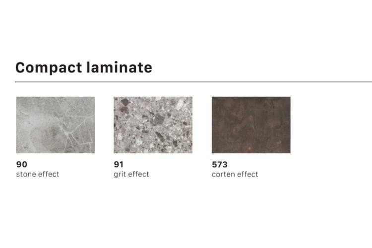 Столешница каплевидная Compact Laminate для подстолья Tripe Maxi Scab Design зернистый-2