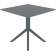 Стол пластиковый Sky Table 80 Siesta Contract темно-серый