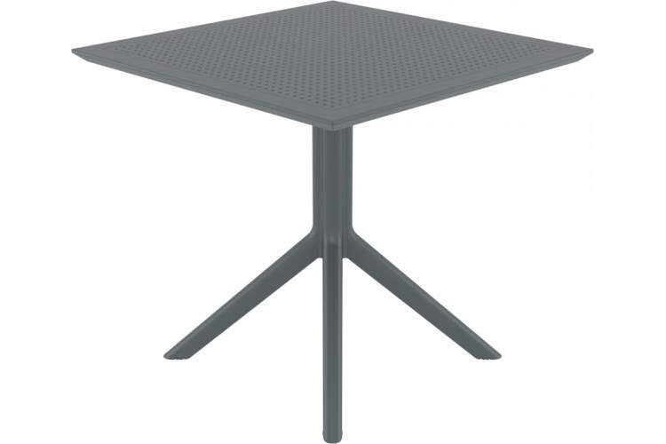 Стол пластиковый Sky Table 80 Siesta Contract темно-серый-4