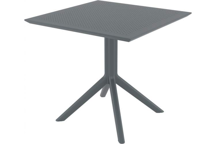 Стол пластиковый Sky Table 80 Siesta Contract темно-серый-5