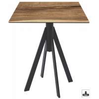 Стол обеденный Fuoz HPL Genart черный, индийский шесман