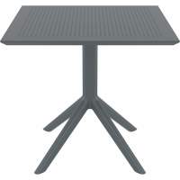 Стол пластиковый Sky Table 80 Siesta Contract темно-серый