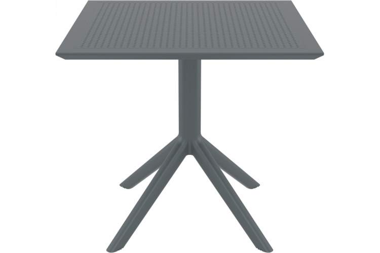 Стол пластиковый Sky Table 80 Siesta Contract темно-серый