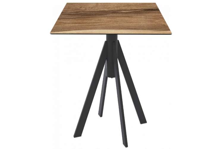 Стол обеденный Fuoz HPL Genart черный, индийский шесман-8