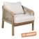 Кресло деревянное с подушками Ravona KD Tagliamento натуральный, бежевый