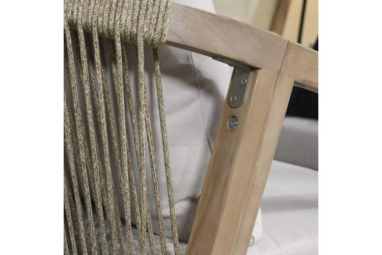 Кресло деревянное с подушками Ravona KD Tagliamento натуральный, бежевый-6