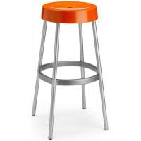 Табурет барный пластиковый Gim Scab Design оранжевый