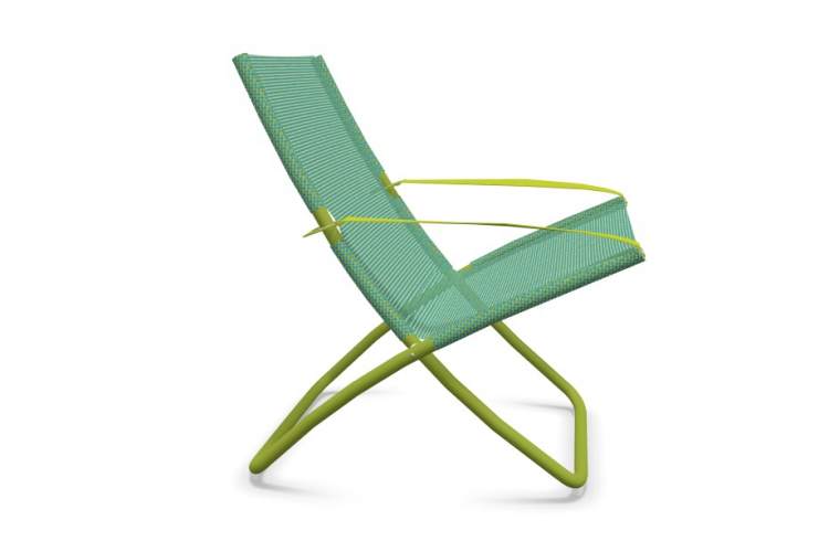 Кресло-шезлонг металлическое Snooze EMU зеленый, мятный-5