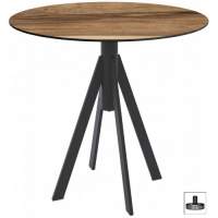 Стол обеденный Fuoz HPL Genart черный, индийский шесман