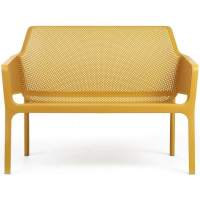 Диван пластиковый Net Bench Nardi горчичный пластиковый