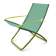Кресло-шезлонг металлическое Snooze EMU зеленый, мятный