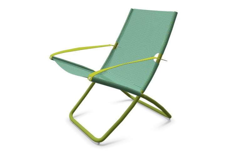 Кресло-шезлонг металлическое Snooze EMU зеленый, мятный-4
