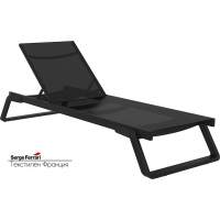 Шезлонг-лежак металлический Tropic Siesta Contract черный