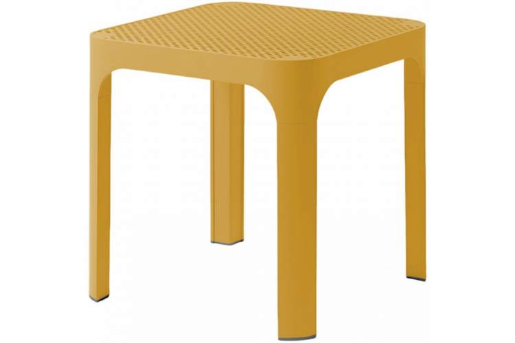 Столик пластиковый журнальный Net Table 40 Nardi горчичный