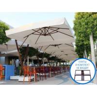 Зонт профессиональный 4х4 м Banana THEUMBRELA SEMSIYE EVI бежевый