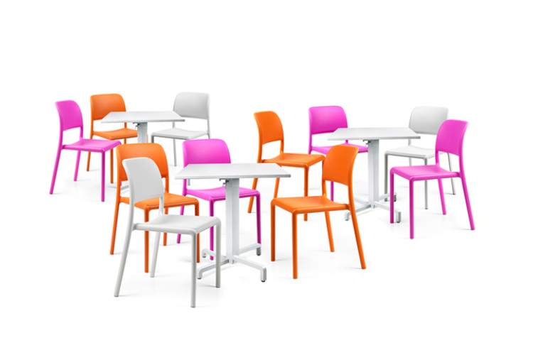 Стул пластиковый Riva Bistrot Nardi белый-3