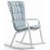 Кресло-качалка пластиковое с подушкой Folio Nardi белый, голубой