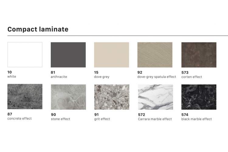 Столешница квадратная со скругленными углами Compact Laminate Scab Design зернистый-2