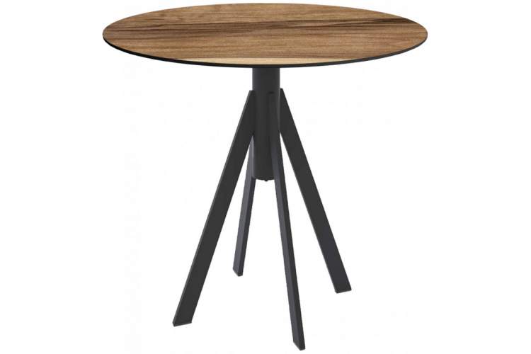 Стол обеденный Fuoz HPL Genart черный, индийский шесман-8