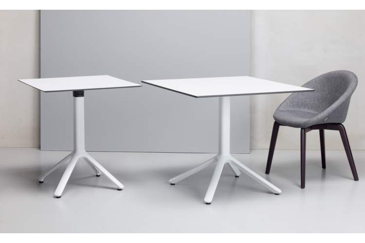 Столешница квадратная Compact Laminate для подстолья Nemo, Domino, Tiffany, Cross Scab Design белый-4