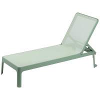 Шезлонг-лежак пластиковый Plano Nardi мятный
