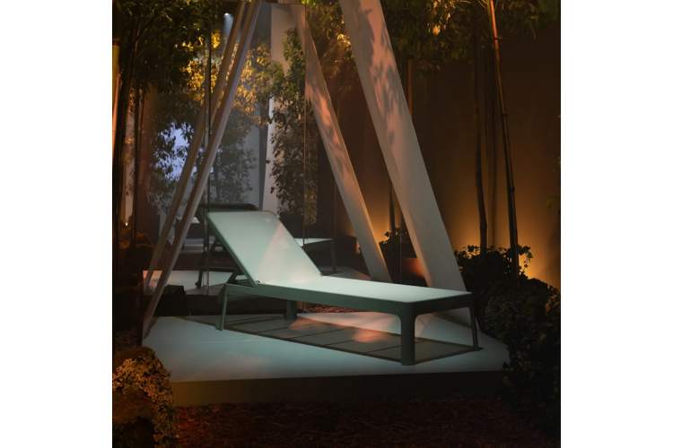 Шезлонг-лежак пластиковый Plano Nardi мятный-7