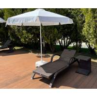 Зонт пляжный профессиональный Kiwi Clips THEUMBRELA SEMSIYE EVI белый