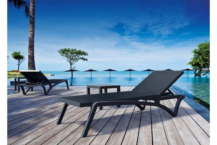 Столик пластиковый для лежака Ocean Side Table Siesta Contract черный-5