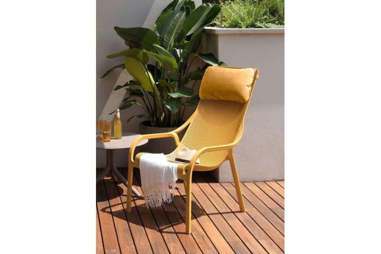 Подушка-подголовник для лаунж кресла Net Lounge Nardi горчичный-4