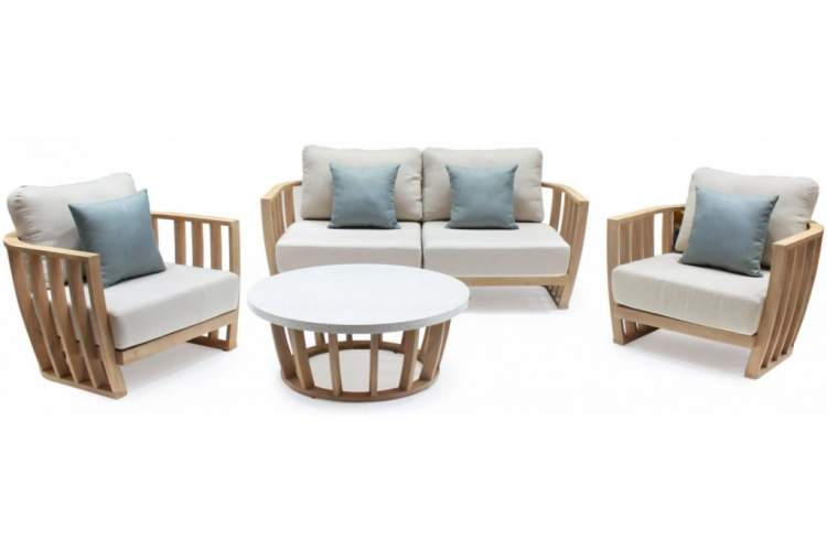 Комплект деревянной мебели Woodland Tagliamento натуральный, бежевый-2