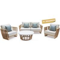 Комплект деревянной мебели Woodland Tagliamento натуральный, бежевый