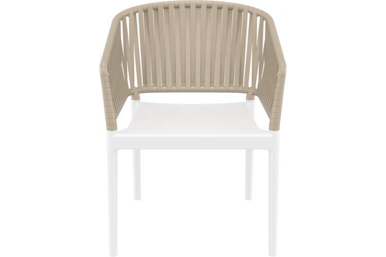 Кресло пластиковое Portofino Siesta Contract белый, бежевый-5