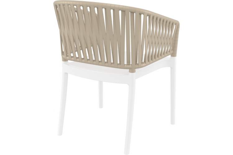 Кресло пластиковое Portofino Siesta Contract белый, бежевый-6