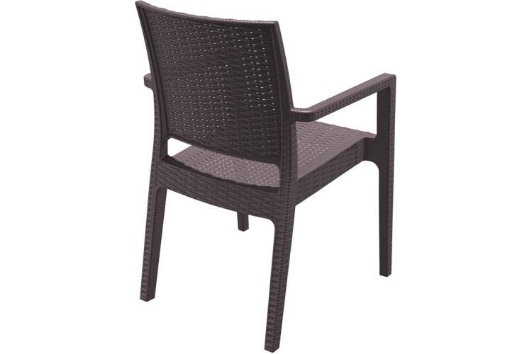 Комплект пластиковой мебели Miami Ibiza Siesta Contract коричневый-8