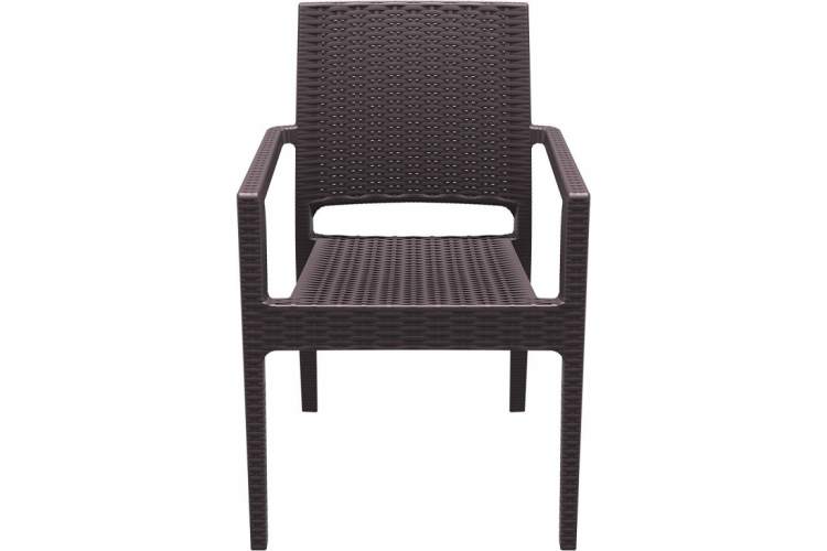 Комплект пластиковой мебели Miami Ibiza Siesta Contract коричневый-7