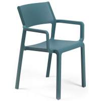 Стул Кресло пластиковое Trill Armchair Nardi бирюзовый Стул Кресло пластиковое Trill Armchair Nardi бирюзовый
