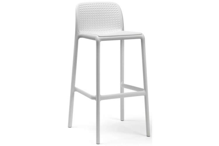 Стул пластиковый барный Lido Nardi белый