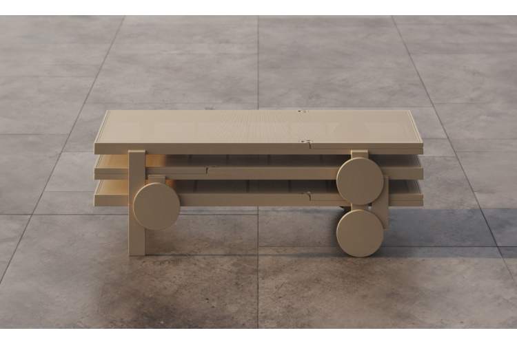 Лежак пластиковый Gatsby Basic Vondom тортора-8