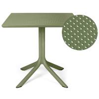 Стол пластиковый обеденный Clip 80 Nardi агава пластиковый